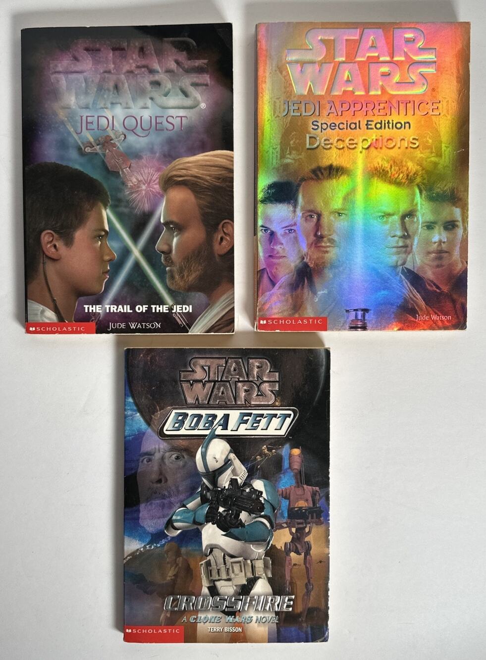 Star Wars Jedi Apprentice Special Edition Deception Jude Watson Lot Of 3